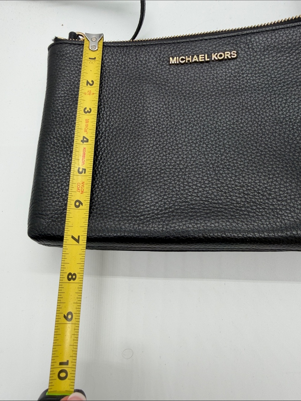 Michael Kors Black Leather Crossbody with Gold Logo NWOT - Picture 10 of 10